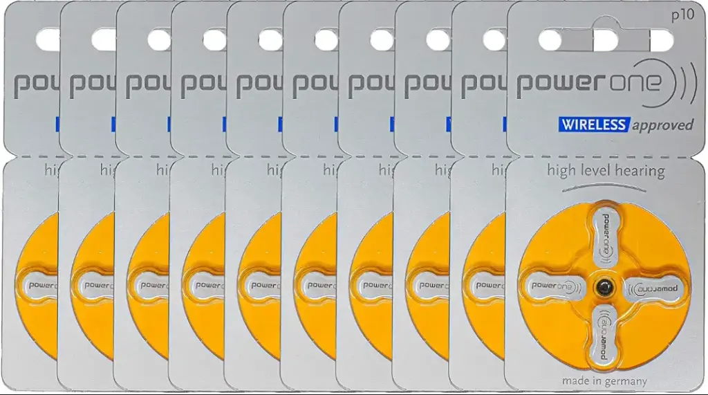 Power one hearing aid Size 10 Pack of 60 batteries 10 Strip