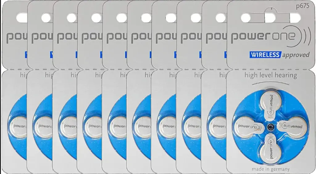 Power one hearing aid batteries Size 675 Pack of 60 batteries 10 Strip