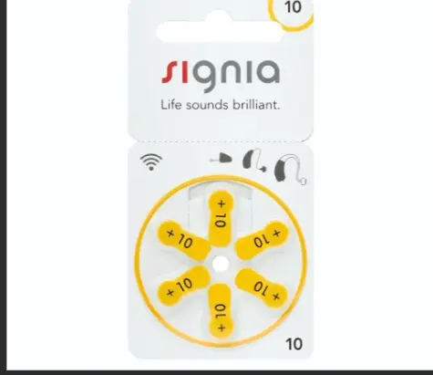 Signia Hearing aid battery Size 10